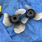 Volvo Penta Duo Aluminum Propeller Set Need Reconditioning. Fixed Price $270.00.