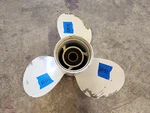 Aluminum 5/8" X 11P Yamaha Propeller, 11-G, 13 Spline, P10151. Fixed Price $70.00.