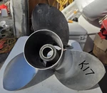 Mercury Mirage Plus Stainless 15P Blade Propeller 15-3/4 X Rh K17. Fixed Price $200.00.