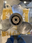 Michigan Marine Rh Stainless Steel Propeller 14 1/2 X 17 15 Spline. Fixed Price $150.00.