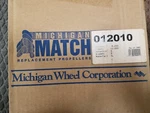 Michigan Wheel P/n 012010 9.25 X Replaces Mercury 48-96622M. Fixed Price $70.00.