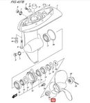 58110-91J10-019 Suzuki PROPELLER(3X7-1/2X6-1/2) For DF4/5 New Oem. Fixed Price $67.89.