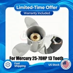 10.25X16 Boat Stainless Steel Propeller For Mercury 25-70HP 13 Tooth 48-16986. Fixed Price $185.00.