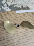 Vintage Michigan Blade Brass / Bronze Boat Propeller AJ325 15R Inch. Fixed Price $150.00.