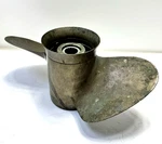 Vintage Mercury Quicksliver Bronze Propeller 48-29658-17 Dual Blade 15 Spline. Fixed Price $69.99.