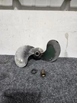 Vintage 1940 Johnson AT-10 5HP Outboard Boat Motor Propeller & Nut. Fixed Price $12.00.