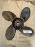 Mercury/mariner 14.25X25 Pitch Blade Right Hand Stainless Steel Propeller. Fixed Price $400.00.
