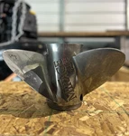 Mercury Mirage Plus 27P, Stainless STEEL-3 Blade-no Hub, Left Hand. Fixed Price $300.00.