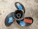 Aluminum 9 3/4" X 5.5P Mercury Propeller, 48-42518-5.5, Spline Hub, P5874. Fixed Price $28.00.