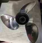 Suzuki Marine X 16 23L Lh, Stainless Steel Watergrip Hub Propeller, Oem. Fixed Price $299.00.