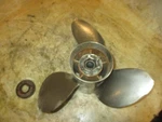 Mercury Optimax Xs 115HP Outboard Stainless Steel Propeller Powertech. Fixed Price $100.00.