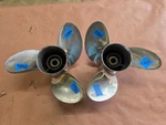 Pair Of 15 1/4" X 19P Yamaha Ss Propellers, 19-M, 19-ML, 4.75", P11382 P11383. Fixed Price $568.00.