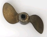 Vintage Michigan AJ100 Bronze Outboard Motor Propeller 10" Nautical Decor. Fixed Price $14.96.
