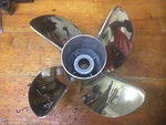 Mercury Revolution 4 23 Pitch Right Hand Propeller. Fixed Price $695.00.