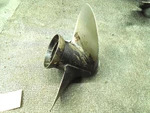 Johnson/evinrude Omc Stainless Propeller 390850 R/h Std 12 1/4 Dia X 15P. Fixed Price $89.99.