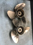 OS3963 Omc Johnson Evinrude, Viper Propeller Set (14 3/4 X 19), 176627, 176630. Fixed Price $350.00.