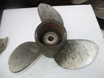 Johnson Evinrude 90-115HP Outboard Stainless Propeller (13.75X15) (384144). Fixed Price $75.00.