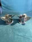 Turbo Ultima 14-1/4 X 19P Twin Set Props Lh & Rh Stainless Steel Propellers. Fixed Price $450.00.