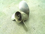 Quicksilver Stainless Propeller 48-19644A5 Right Hand Rot 10 3/8" Dia X 13P. Fixed Price $139.99.