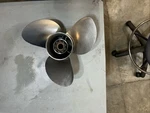 Solas Stainless Steel Outboard Motor Propeller # 6431-140-11. Fixed Price $150.00.