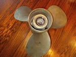Small 3 Blade Boat Propeller 10-1/2" Diameter (shl). Fixed Price $19.99.