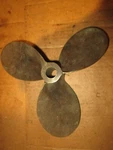 Michigan Wheel Brass Left Handed 3 Blade Propeller 8.5 Diameter. Fixed Price $74.66.