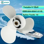 For Yamaha Outboard Propeller 7/8X9 Oem 664-45941-01-EL Fit 25-30HP. Fixed Price $59.38.