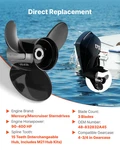Vevor Outboard Propeller, Upgrade Oem 15 Spline Tooth Aluminum Boat. Fixed Price $117.95.