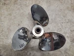 13 1/8" X 17P Michigan Wheel Prop, SSC117, Chrysler Force 18 Spline, P7117. Fixed Price $223.00.