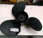 Used Mercruiser Blade 3/4 X Left Aluminum Propeller, Part # 48-77899-19. Fixed Price $229.99.