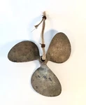 Vintage 3-BLADE 14RH11 (?) Bronze Propeller As Shown. Fixed Price $86.00.