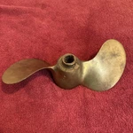 Brass Michigan 2 Blade Propeller 10 In 875N. Fixed Price $59.00.