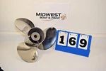 14-1/2 X 15 Omc Evinrude Johnson Solas Stainless Propeller. Fixed Price $279.00.