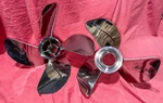 Mercury Bravo Four Pitch Stainless Prop Set For Drive (62-24AB). Fixed Price $1800.00.
