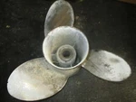 Mercury Mirage Outboard Counter Stainless Steel Propeller 48-13703 21P. Fixed Price $127.50.