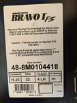 New Mercury Bravo Fs 32 Pitch Lh Propeller 48-8M0104418. Fixed Price $1050.00.