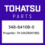 348-64108-0 Tohatsu Propeller 7H (4X290X180) 348641080, New Genuine Oem Part. Fixed Price $294.06.