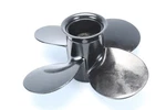48-850204A12 Mercury Mariner 9-3/4 X Aluminum 4-BLADE 6-15 Hp 1986+ Mo Wty. Fixed Price $72.00.