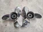 Pair Of 13 1/4" X 17P Solas Ss Propellers, Mercury 15 Spline 4.25", P7938 P7939. Fixed Price $452.00.