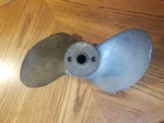 Vtg Quicksilver Brass Blade Boat Propeller 48-26666-A2-10 10". Fixed Price $49.99.