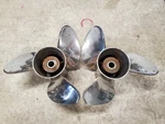 Pair Of 14 3/4" X 21P Omc Evinrude Johnson Viper Ss Propellers, P5738 P5739. Fixed Price $467.00.