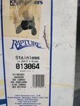 Rapture Stainless Boat Propeller 14.25X15, 3BL. Fixed Price $200.00.