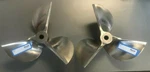 Set Of Left + Right Mercury Racing 3 Blade Cleaver Boat Propeller 15" X 20P. Fixed Price $899.99.