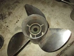 Yamaha 150/200HP Outboard Stainless Steel Propellor (13 3/4X19-M2). Fixed Price $150.00.