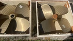 Michigan Nibral? Propeller Pair 34"X34"X4" Blade 3.5" Shaft Dyna Quad Yacht. Fixed Price $6375.00.
