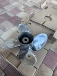 Boat Propeller 4 Blade Stainless. Fixed Price $550.00.