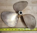 Federal Brass Blade Boat Propeller 13LH9, 13X9LH, 7/8"- 3/4" Taper Shaft. Fixed Price $245.97.