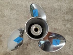 New 13" X 19P Evinrude Johnson Brp Ss Propeller, 763952, Spline Hub, P5750. Fixed Price $389.00.