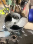 Bronze 13 1/4" X 15P Quicksilver Propeller, 48-31460-A3-15, Mercury Yamaha #2555. Fixed Price $69.00.