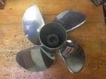Mercury Revolution 4 17 Pitch Left Hand Propeller. Fixed Price $435.00.